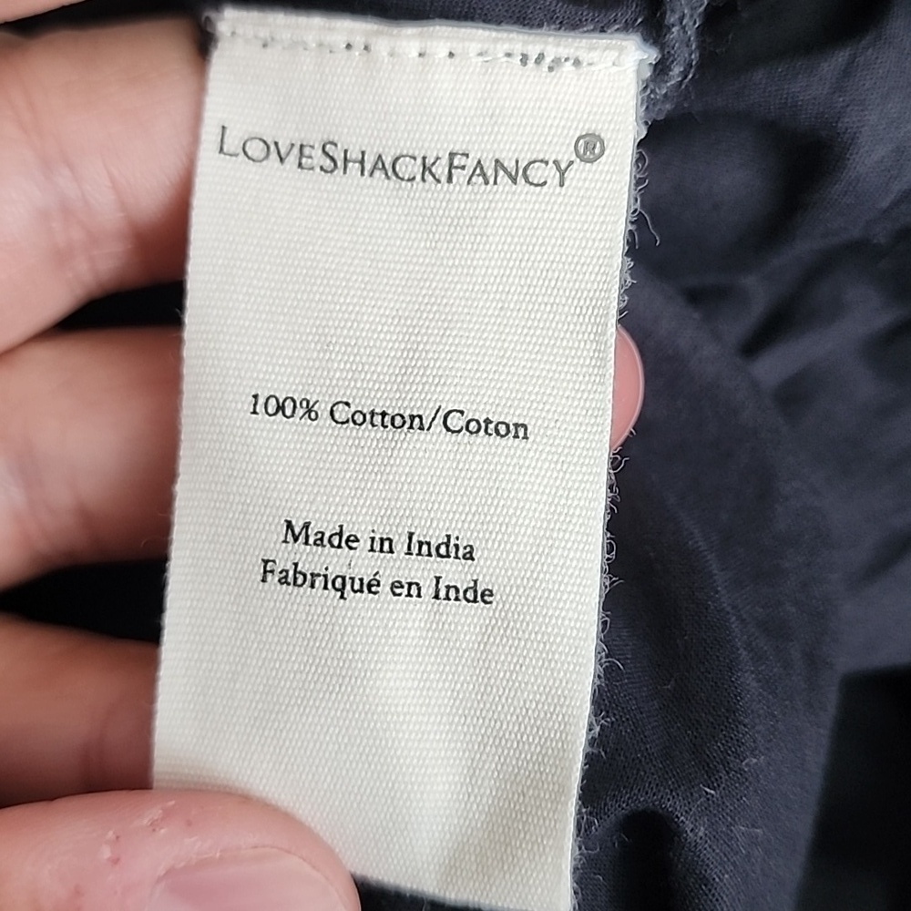 LoveShackFancy Beth Elegant Black Lace Maxi Dress Size P - Picture 16 of 16